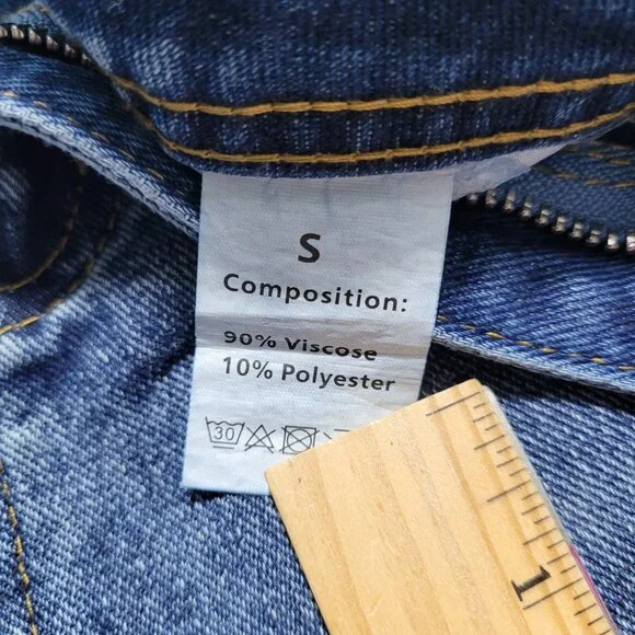 High-Waisted Wide-Leg Jeans Womens Medium Wash Relaxed Fit Denim - Picture 7 of 8